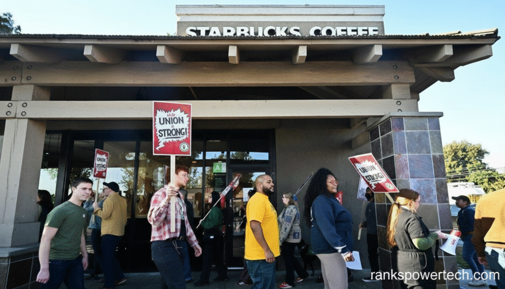 Starbucks Workers Begin Open-Ended Strike